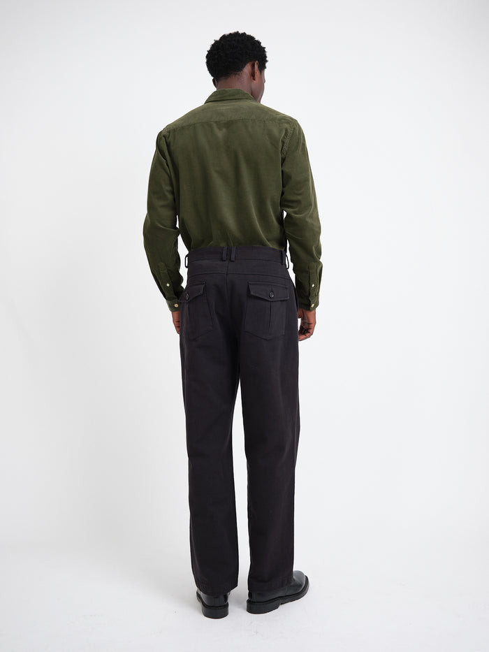 Utility Straight Leg Trousers Hester Black