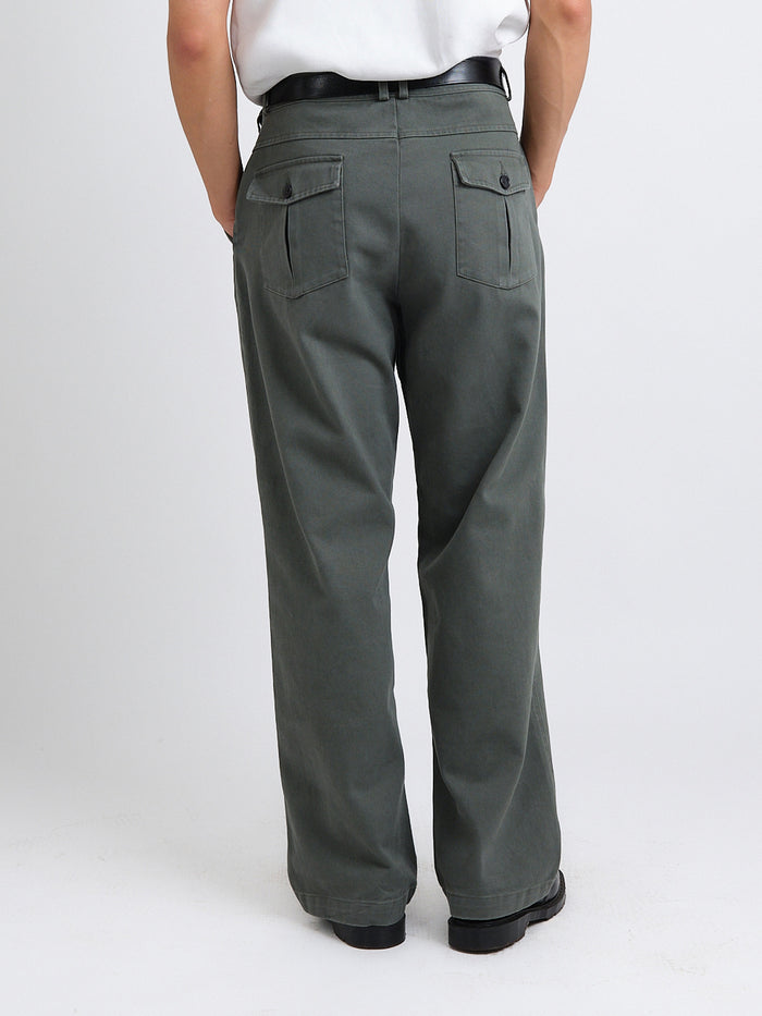 Utility Straight Leg Trousers Hester Green