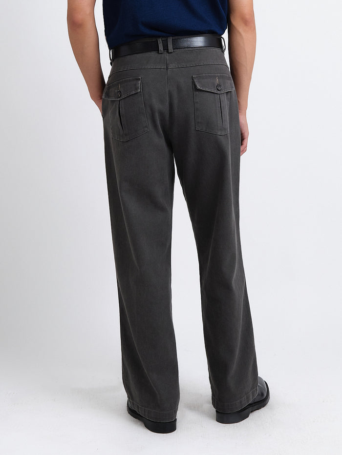 Utility Straight Leg Trousers Hester Grey