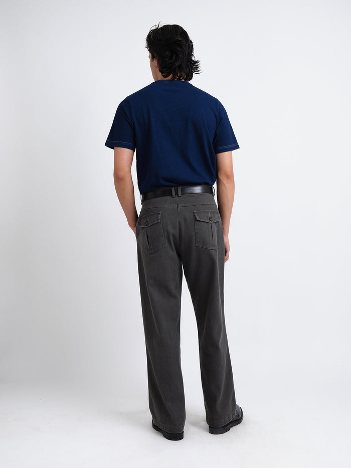 Utility Straight Leg Trousers Hester Grey