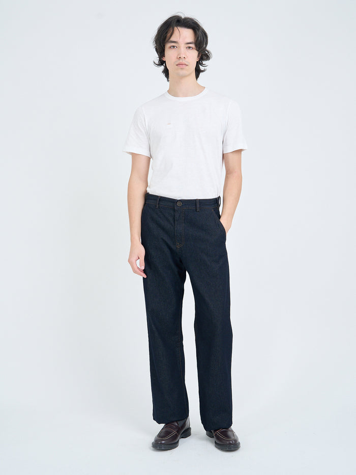 Utility Straight Leg Trousers Westall Denim Indigo