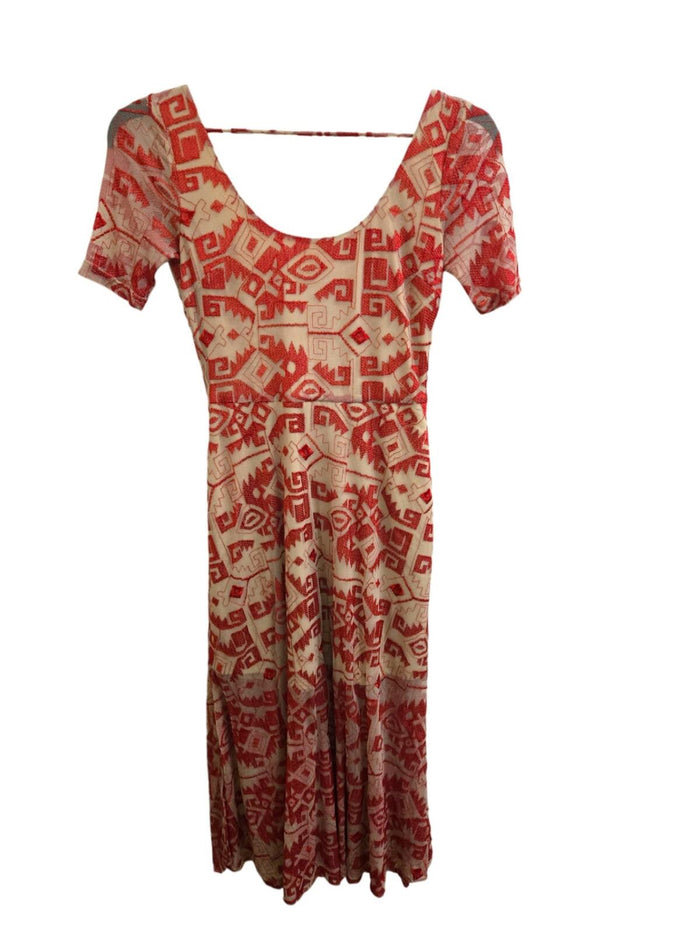 Very Good XS Line & Dot Dress