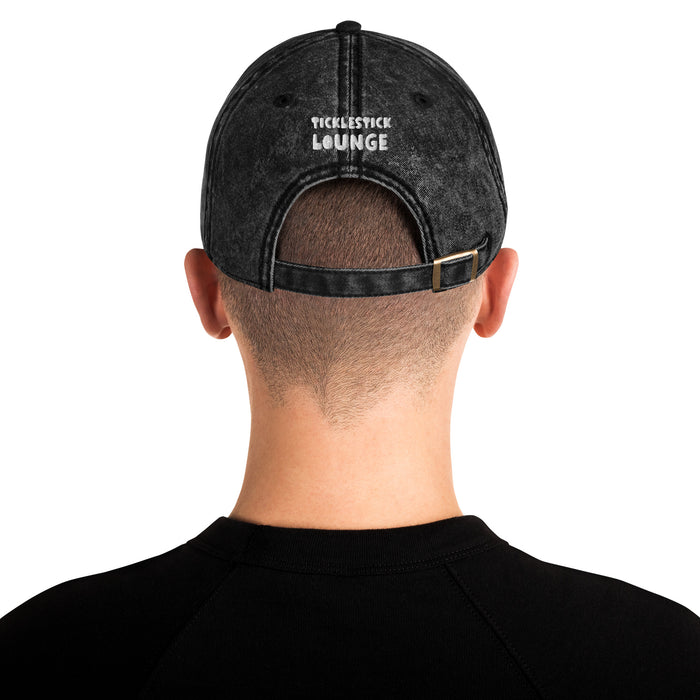 Vintage Cotton Twill Cap - White Logo