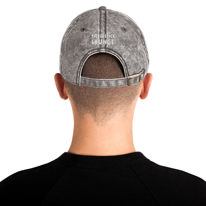 Vintage Cotton Twill Cap - White Logo