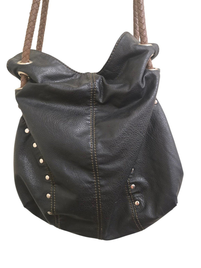 Vintage Y2K RELIC Vegan Leather Shoulder Bag Hobo Multi Section Handbag