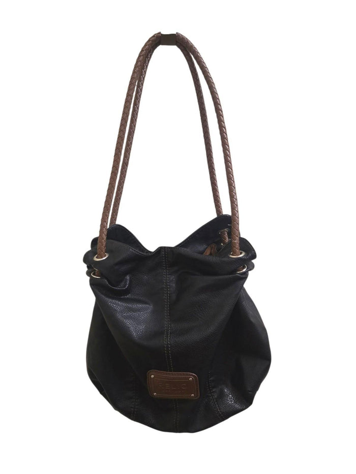 Vintage Y2K RELIC Vegan Leather Shoulder Bag Hobo Multi Section Handbag