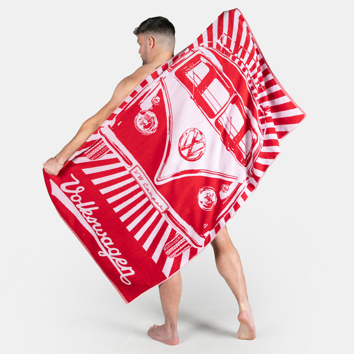 VW Beach Towel - Red