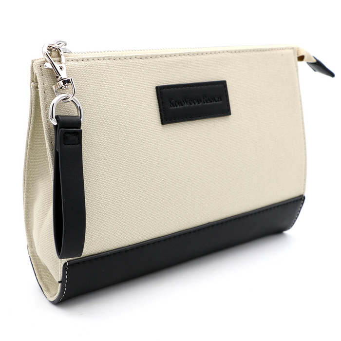 Waikiki Zippered Clutch - Soft Fern - Side View 1