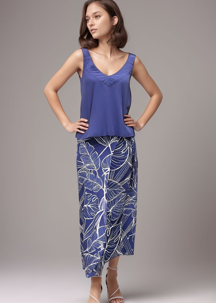 Waimea Tank - Ocean Blue - Front View