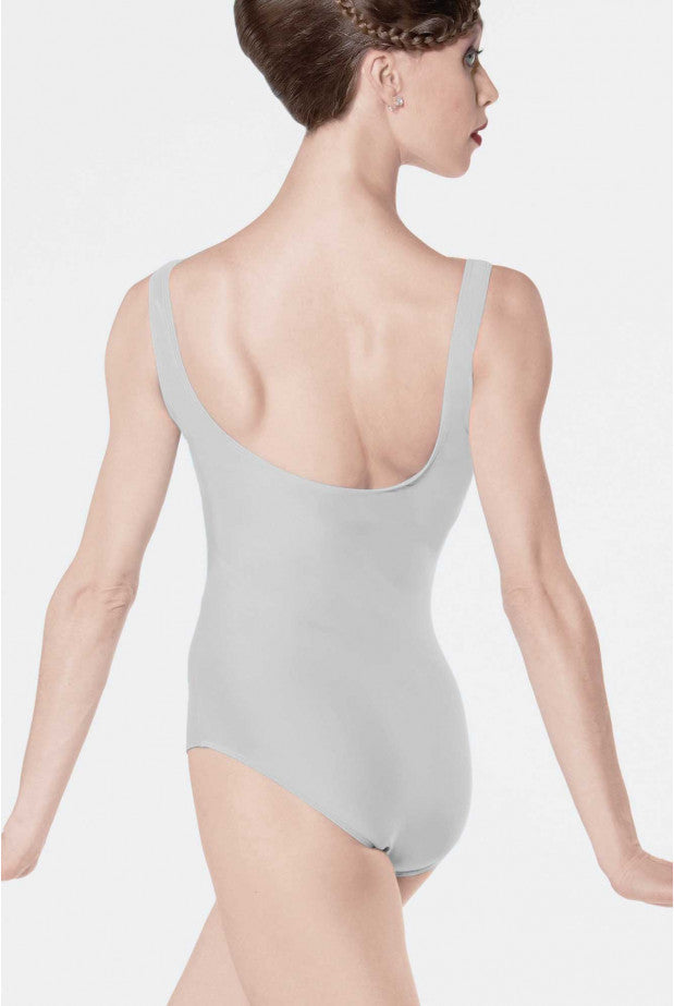 Wear Moi Faustine Pinch Front Tank Leotard, Light Grey FAU