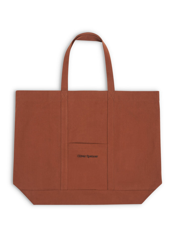 Weekend Tote Bag Cheviot Rust