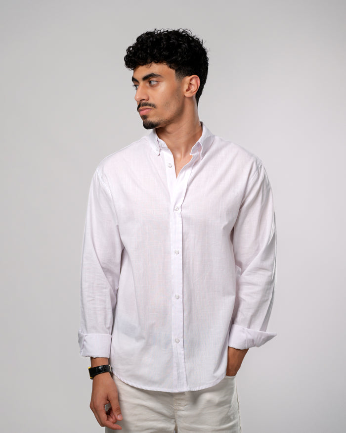 White linen shirt