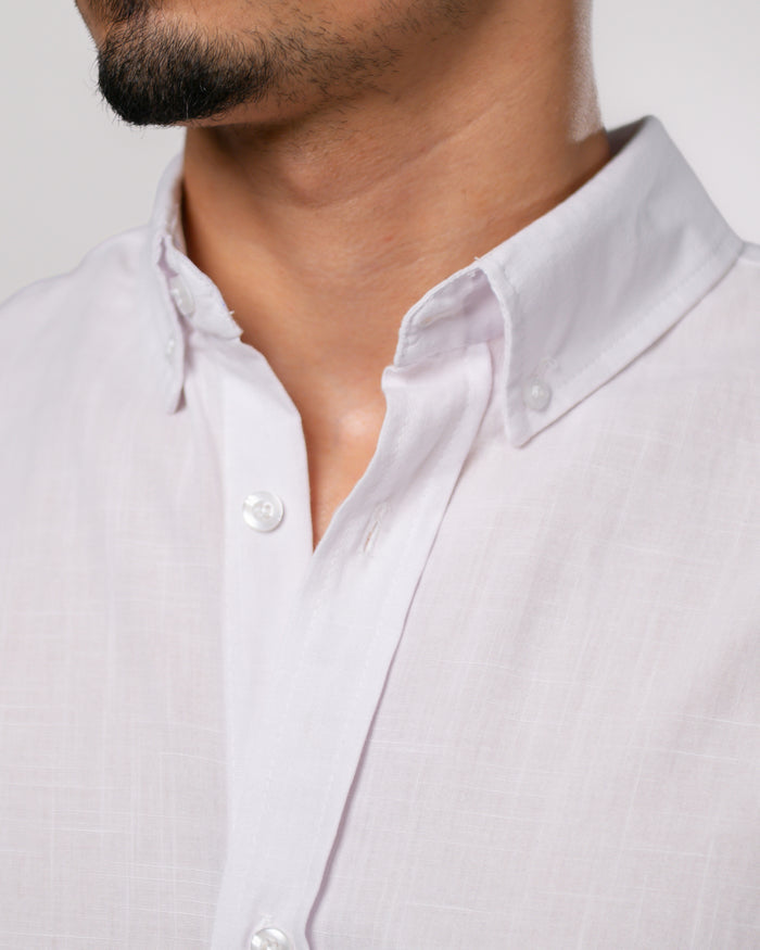 White linen shirt
