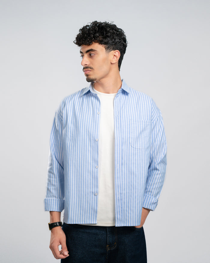 Wide stripe shirt
