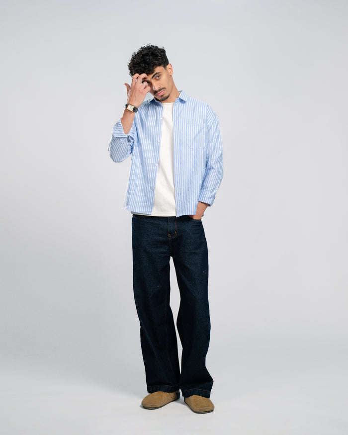 Wide stripe shirt