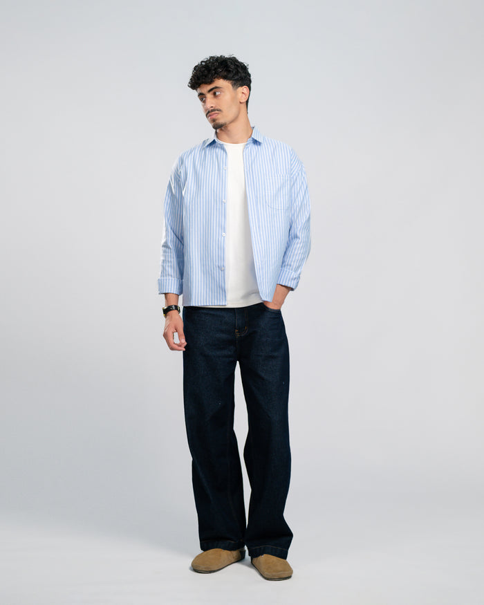 Wide stripe shirt
