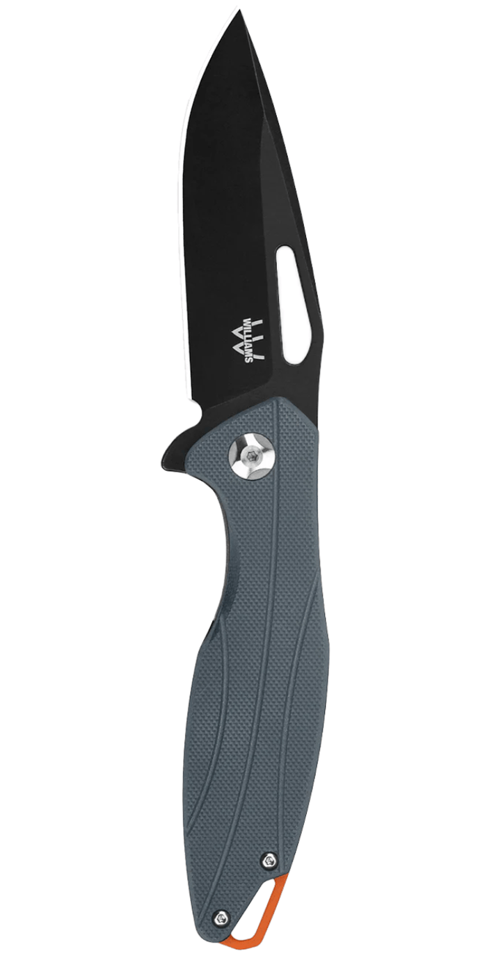 Williams RX Flipper Knife Williams Knife Gray/Black Knives Rivers and Glen Trading Co