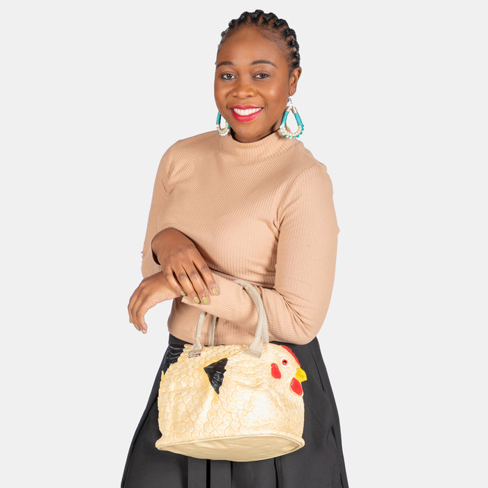 Women's Abstract Chicken Fashionable Handbag