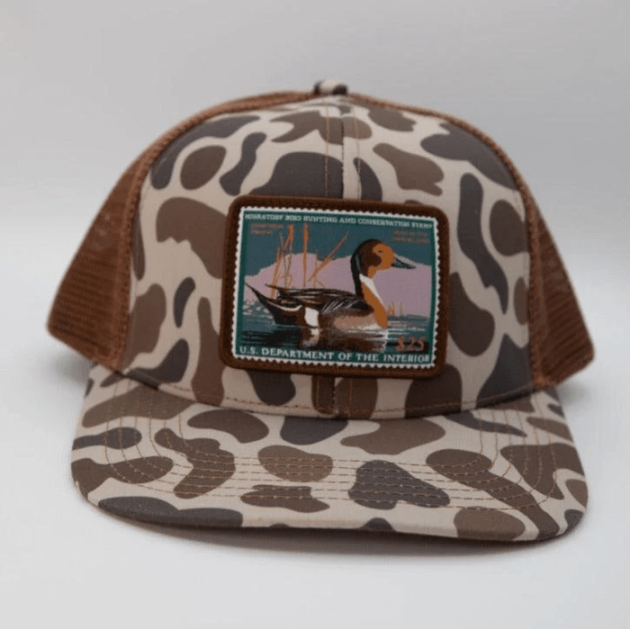 Woodley Co Duck Stamp Hat Northern Pintail 24’-25’ Woodley Co Headwear Rivers and Glen Trading Co
