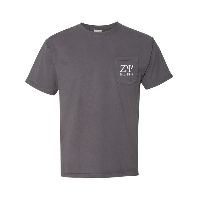 Zeta Psi Short Sleeve Pocket Tee